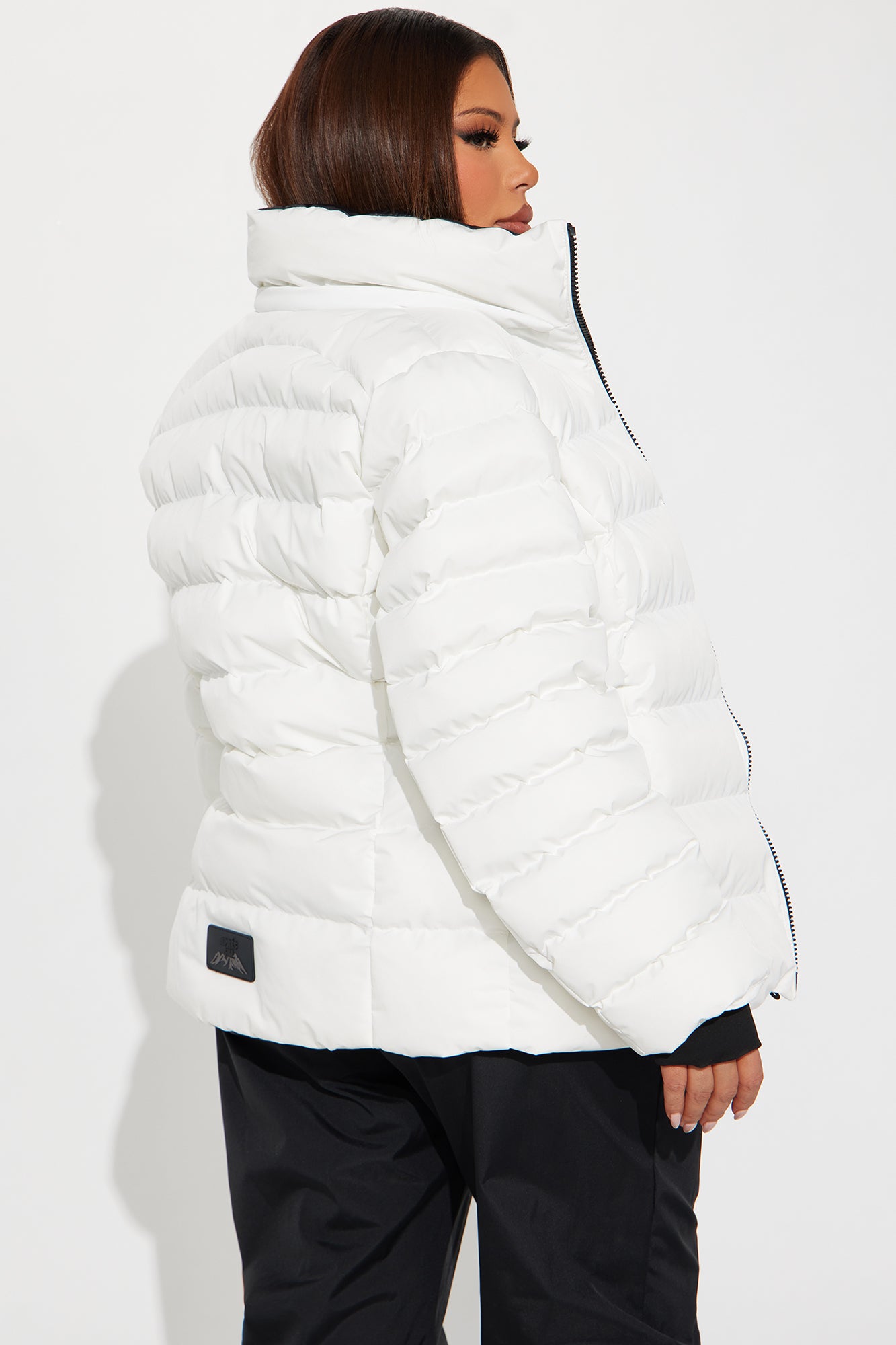 Grab My Skis Puffer Jacket - White - Image 14