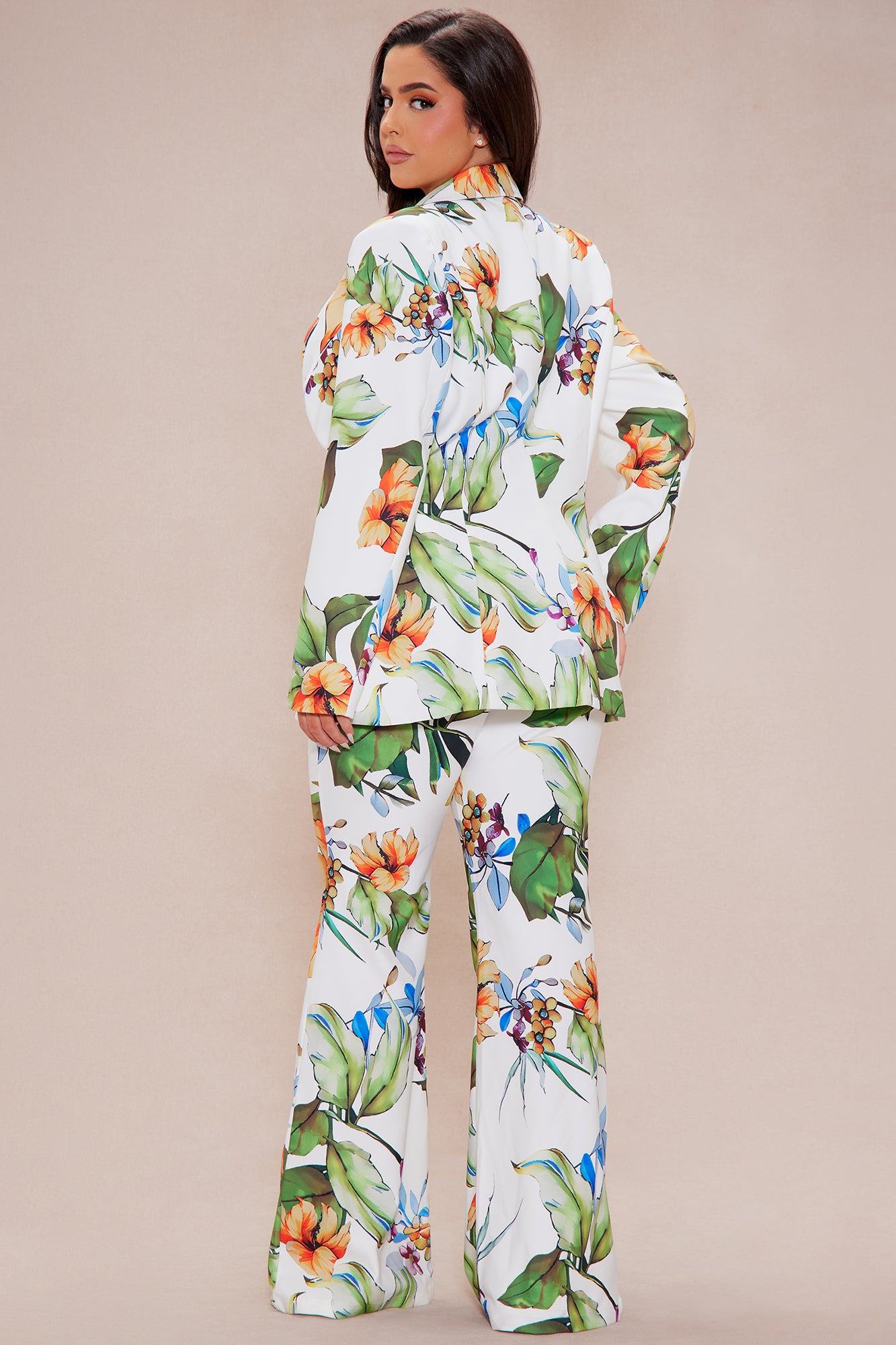 Poppy Blazer Suit Set - White/combo - Image 7