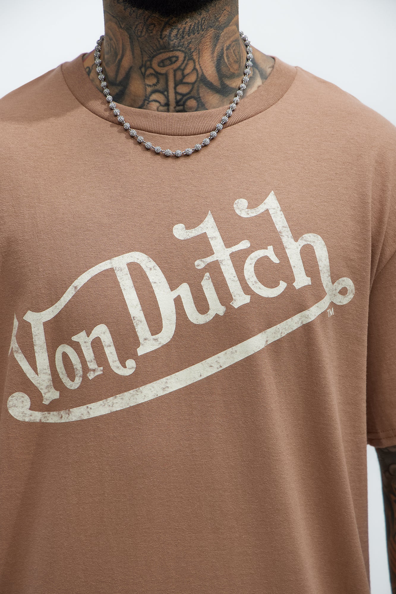 Von Dutch Vintage Short Sleeve Tee - Brown - Image 3