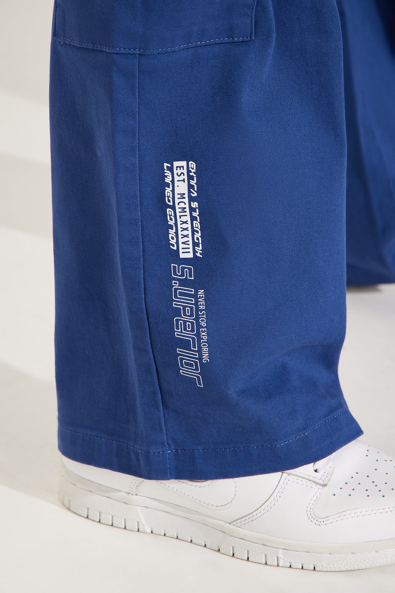 Mini Walk With Me Cargo Twill Pant - Navy - Image 3