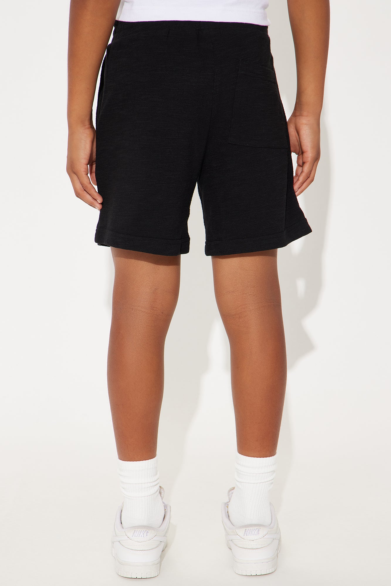 Mini Berries And Blooms Embroidered Shorts - Black - Image 4