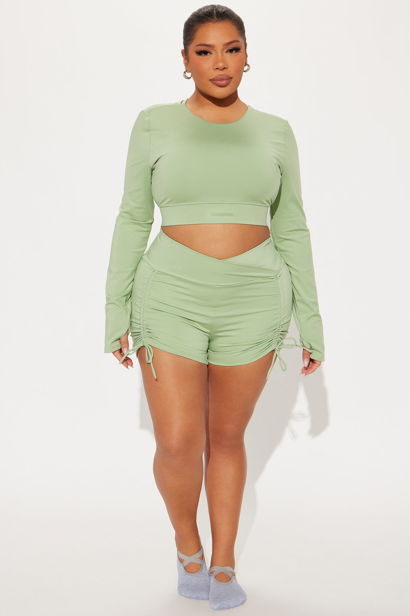 Pointe Play Elevate Active Top - Sage - Image 6