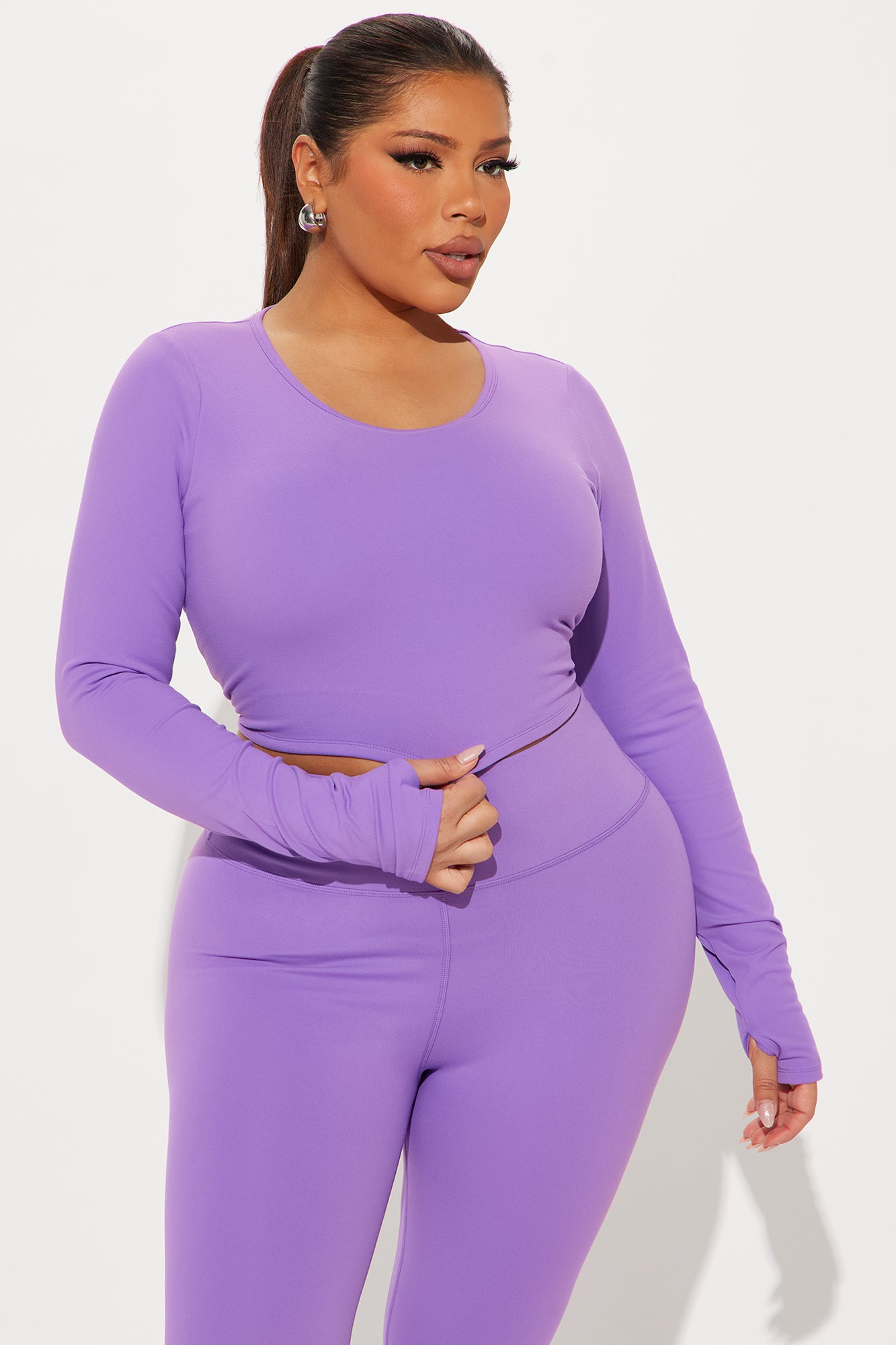 Across Your Core Super Soft Active Top - Lavender - Image 8