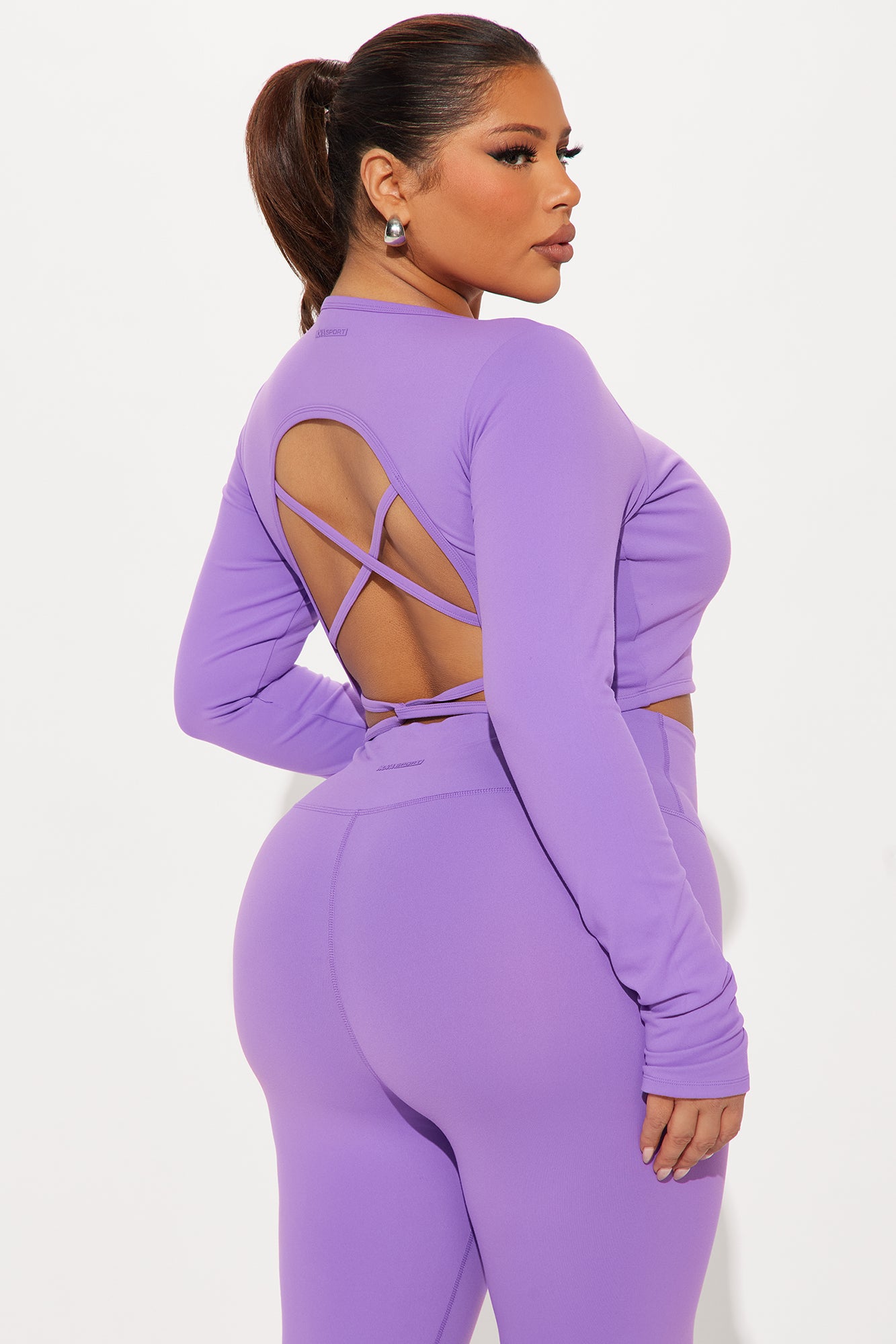Across Your Core Super Soft Active Top - Lavender - Image 5