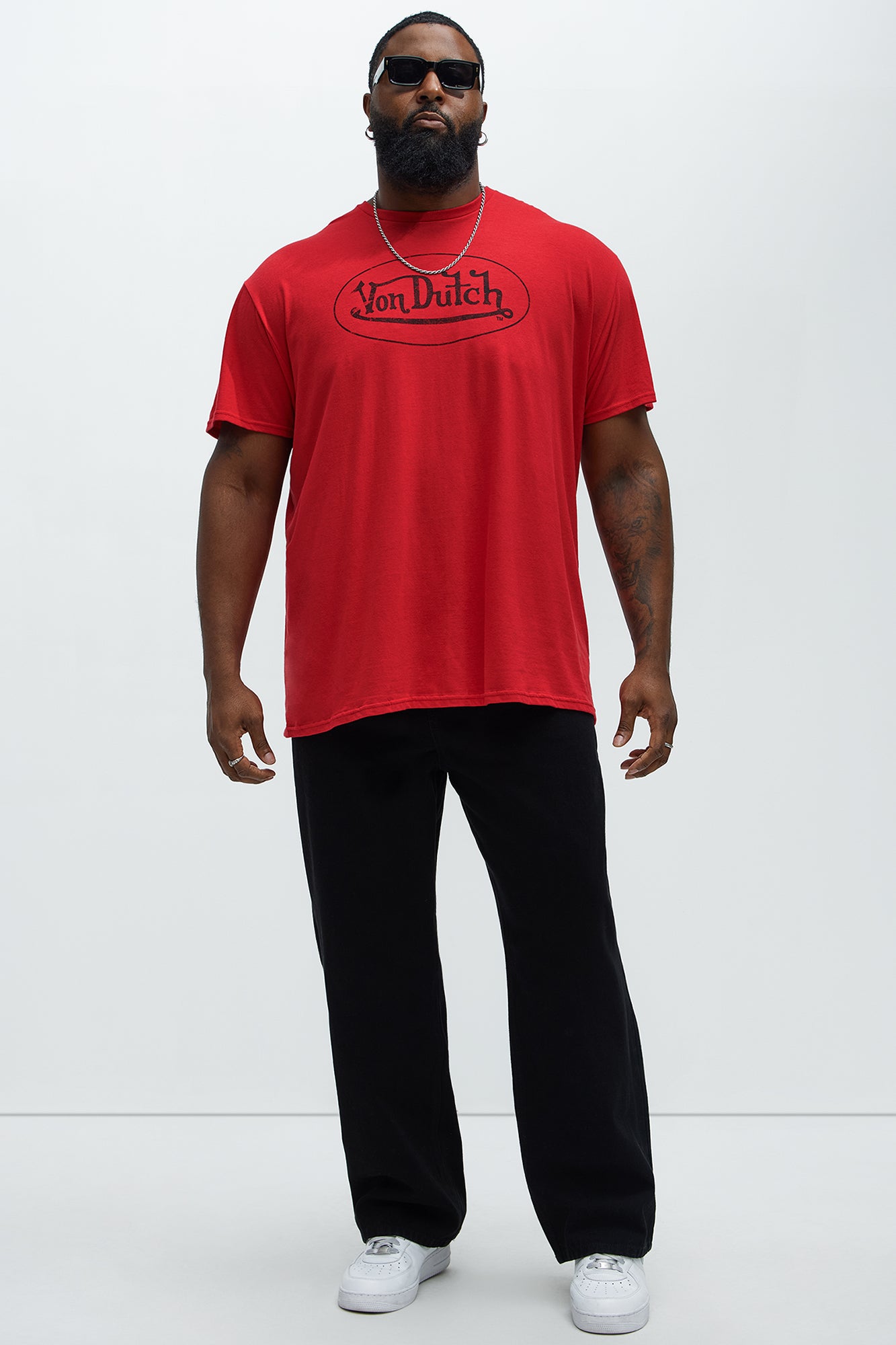 Von Dutch Vintage Logo Short Sleeve Tee - Red - Image 5