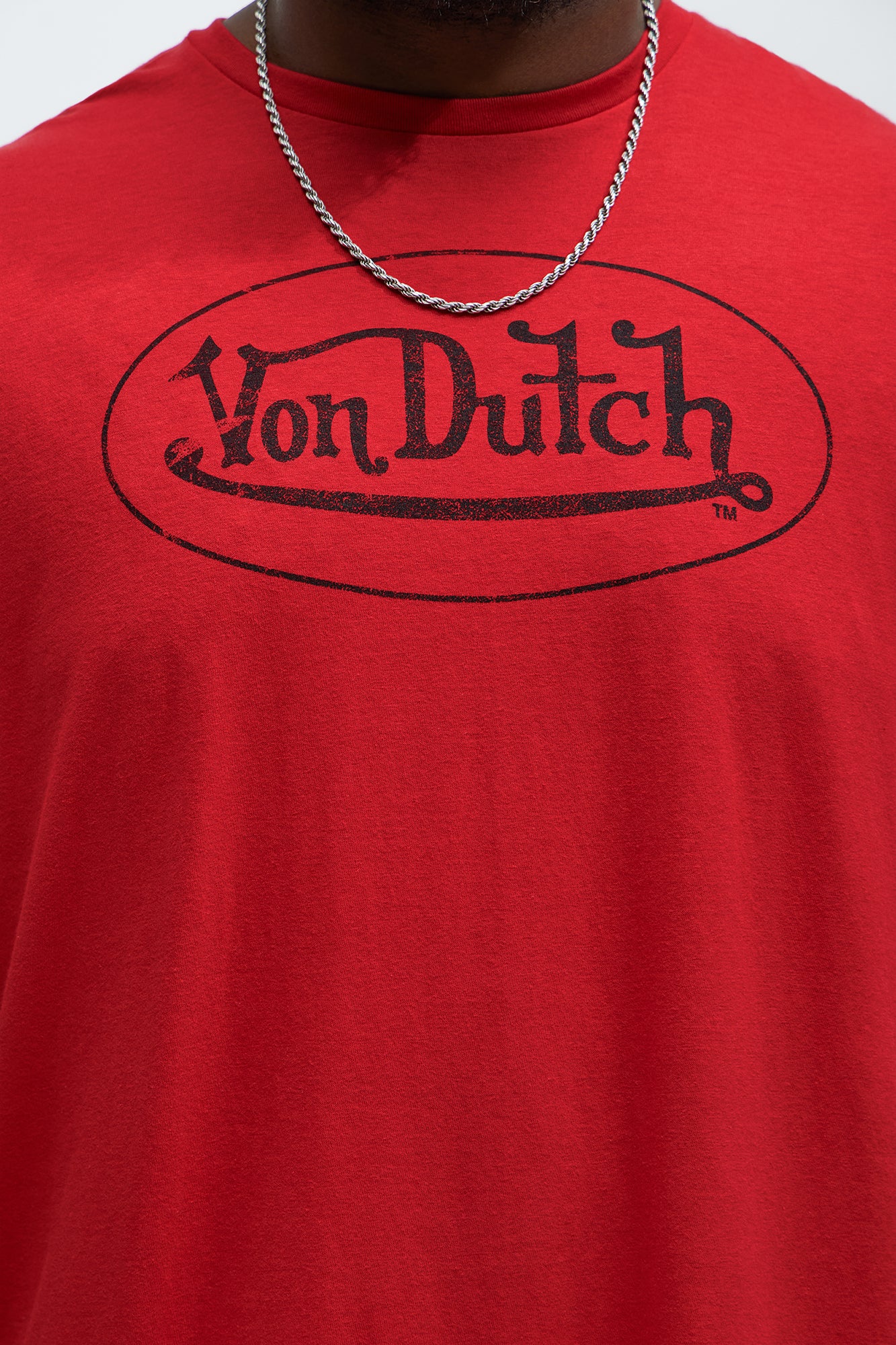 Von Dutch Vintage Logo Short Sleeve Tee - Red - Image 6