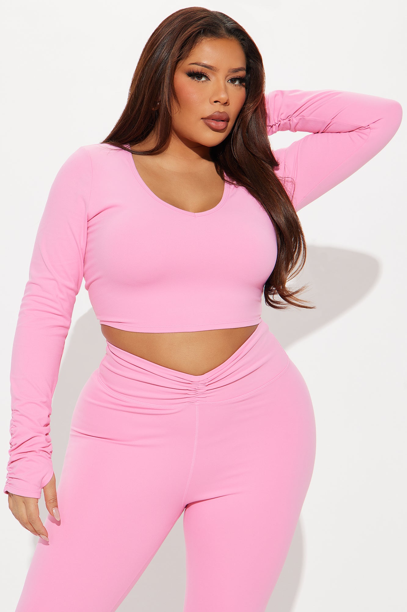 Barre Baddie Super Soft Active Top - Bubblegum Pink - Image 5