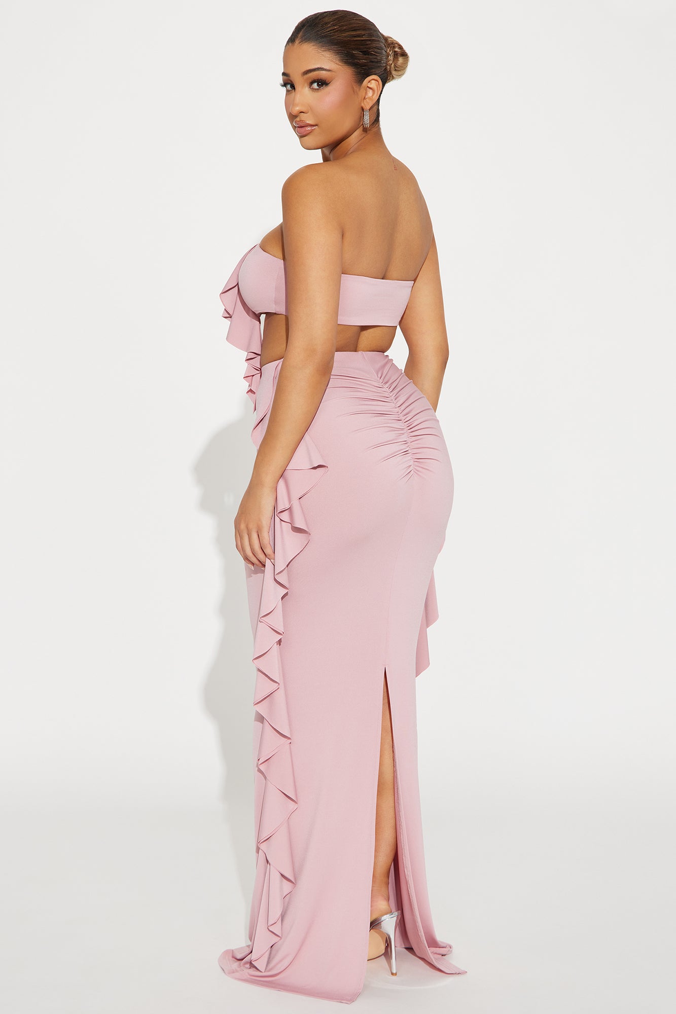 Love Affair Ruffle Skirt Set - Mauve - Image 3