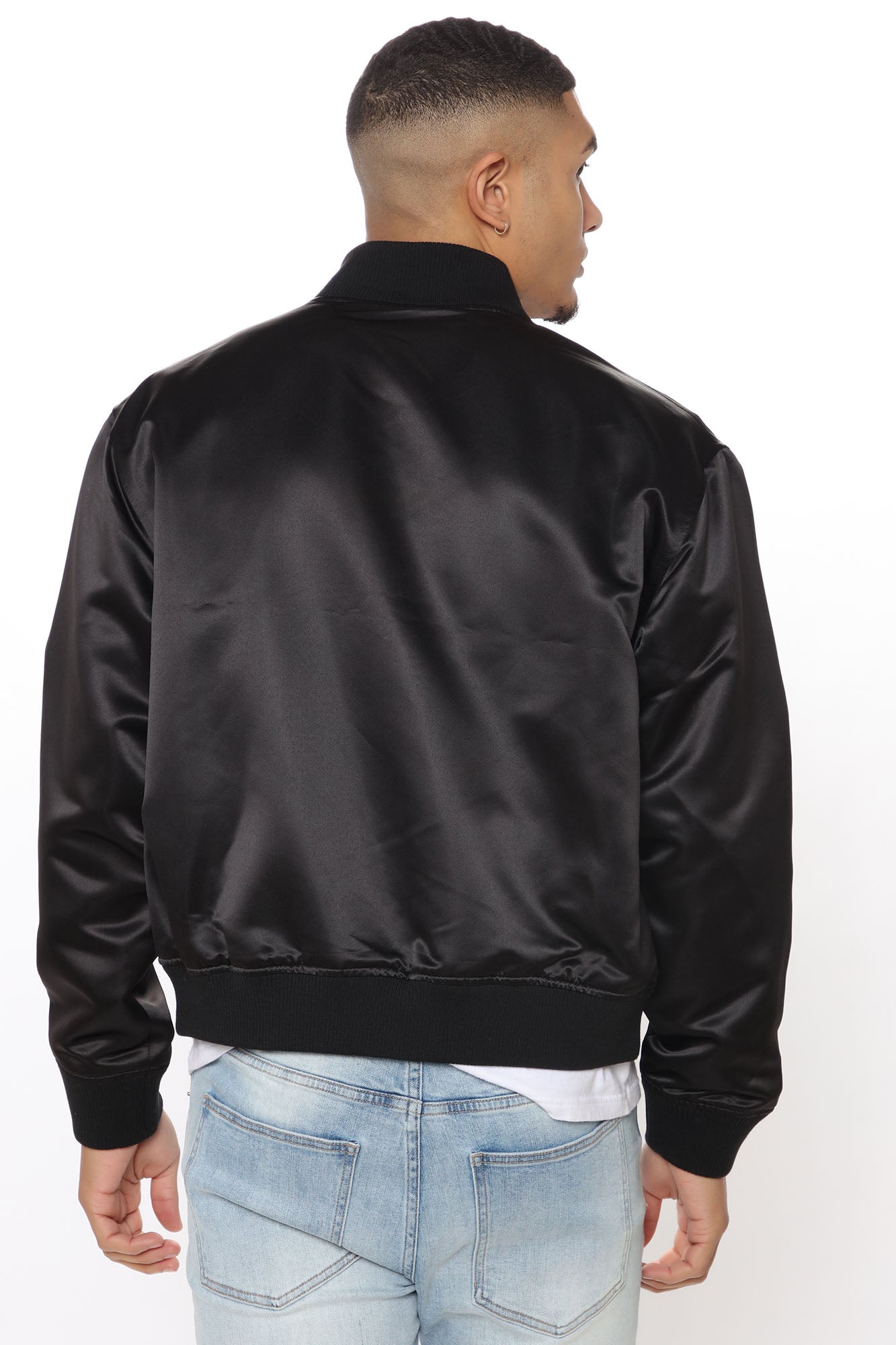 Ashton Essential Bomber Jacket - Black - Image 7