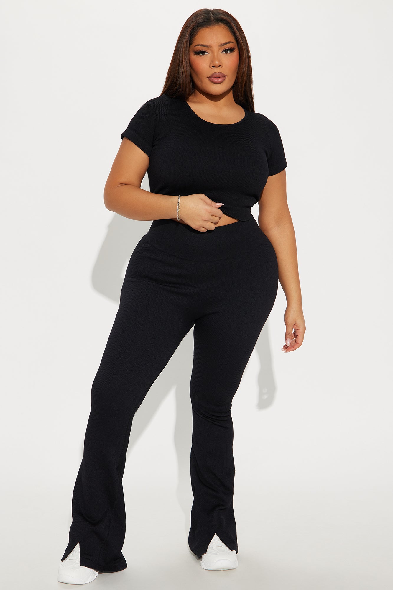 Breathe Through It Effortless Seamless Active Top - Black - Image 4
