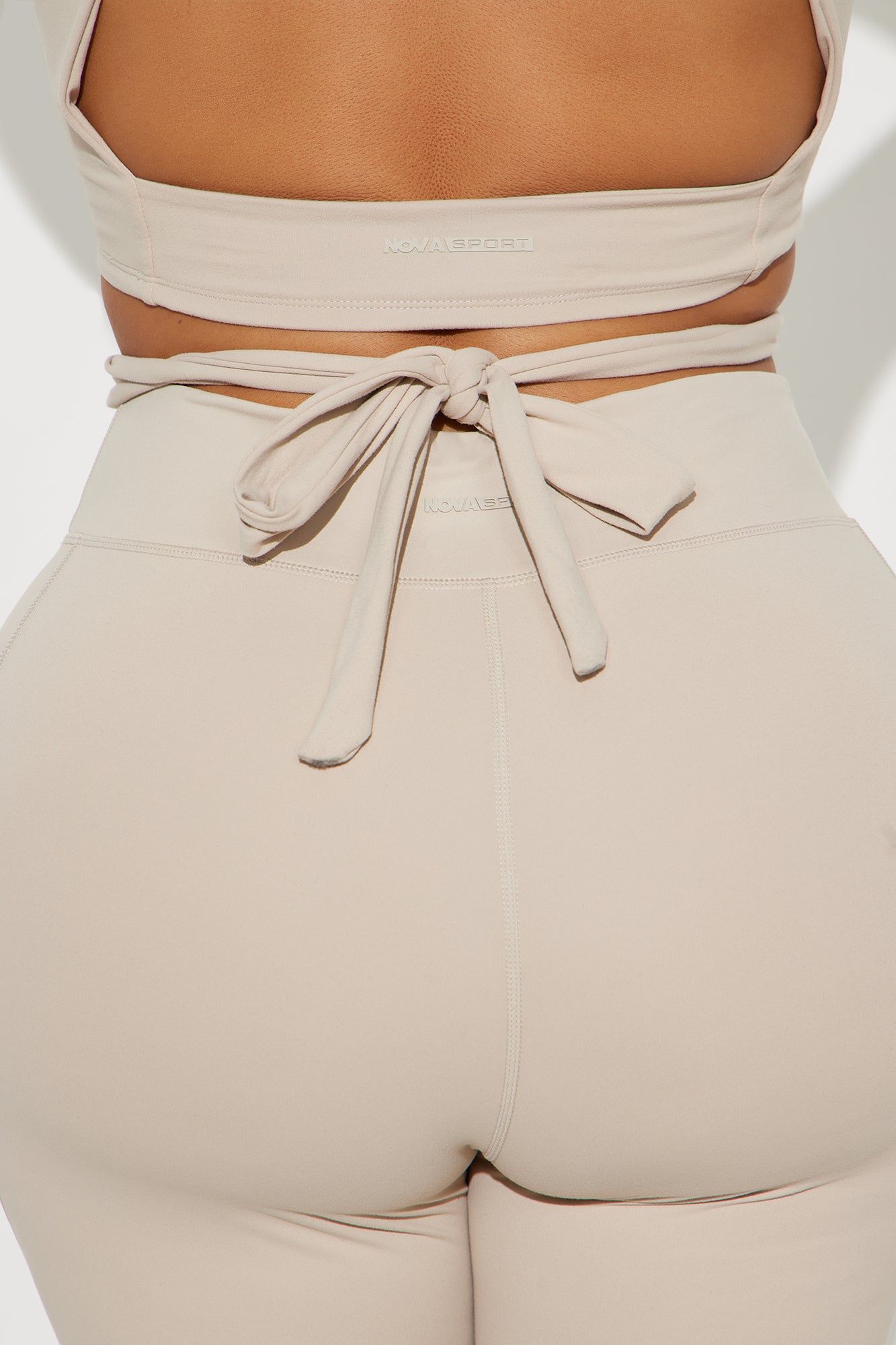 Lean Into It Super Soft Active Top - Light Taupe - Image 7