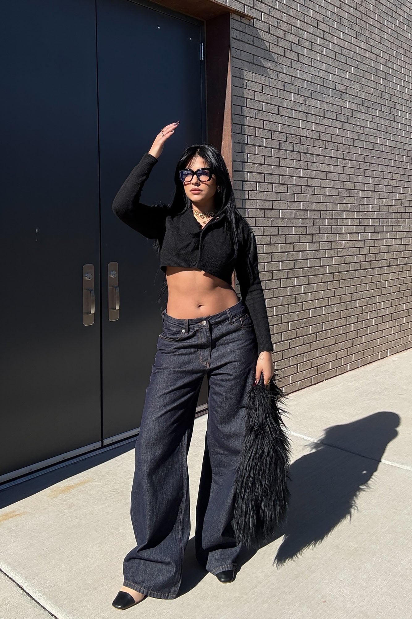 About That Business Wide Leg Jeans - Dark Wash - Image 5