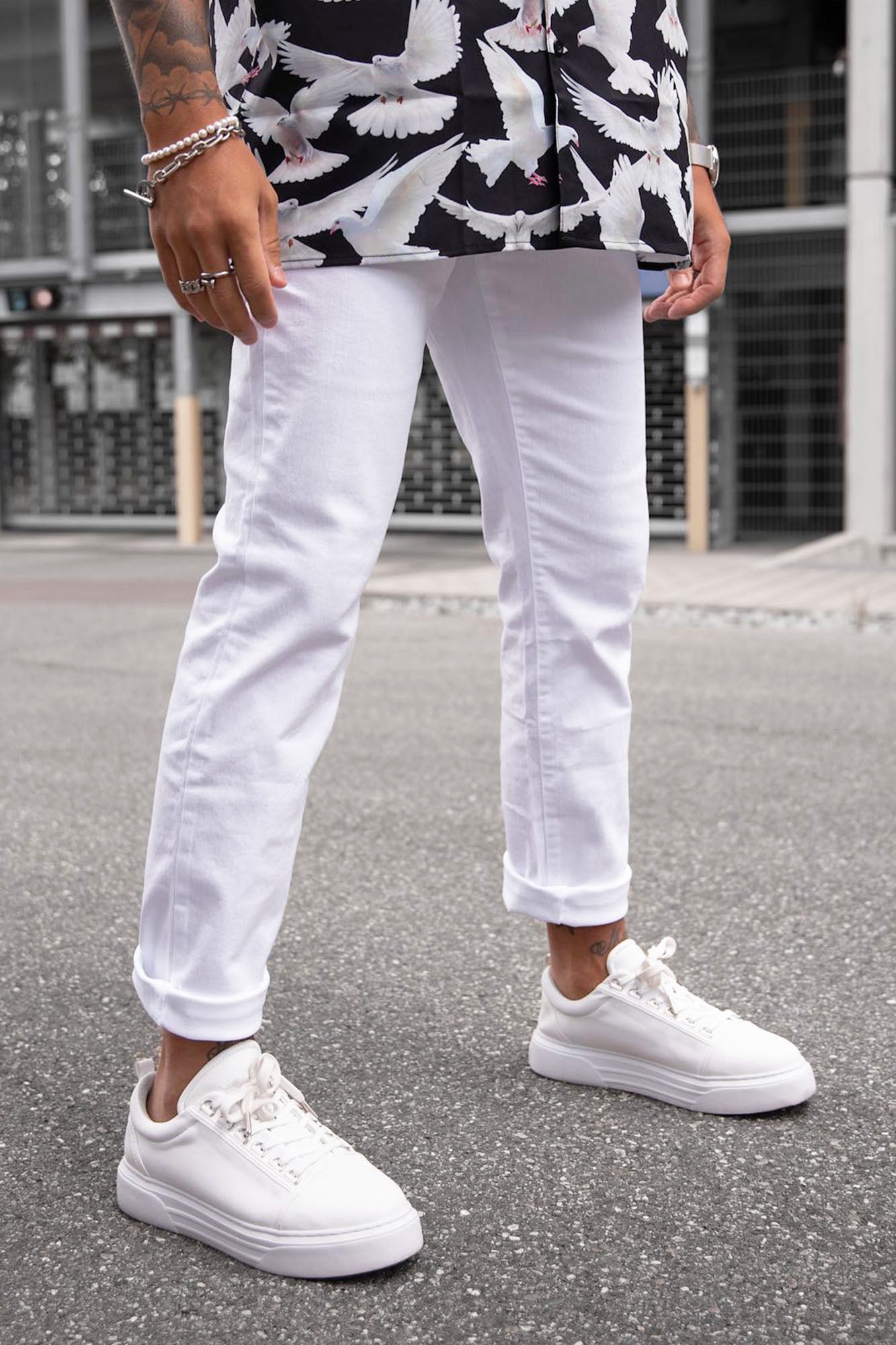 Cornell Slim Jeans - White - Image 6