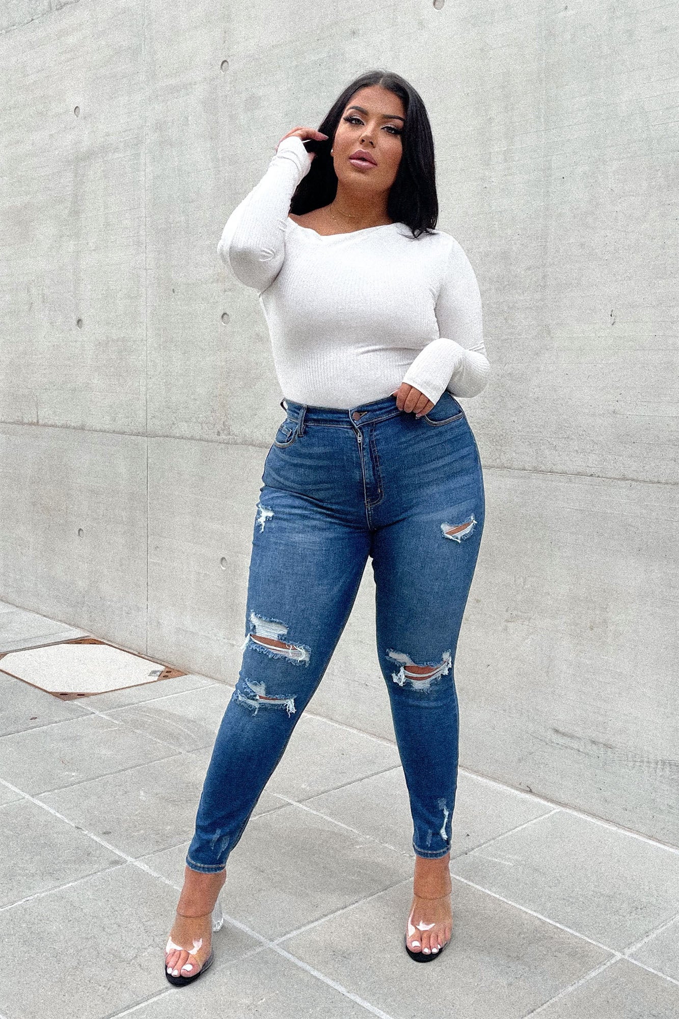 Don't Believe It Skinny Jeans - Dark Denim - Image 16