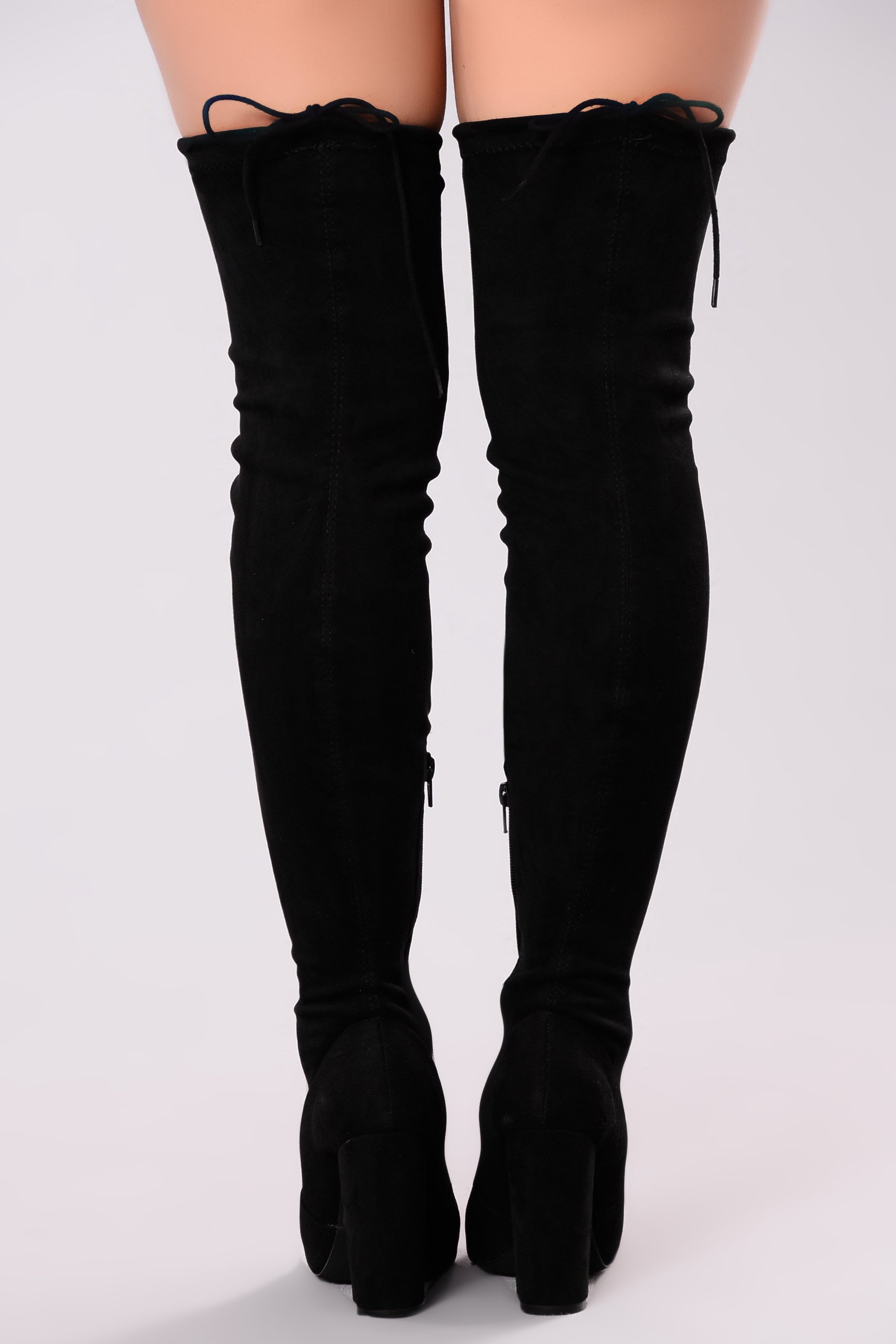Pretty In Thigh High Boots - Black - Image 6