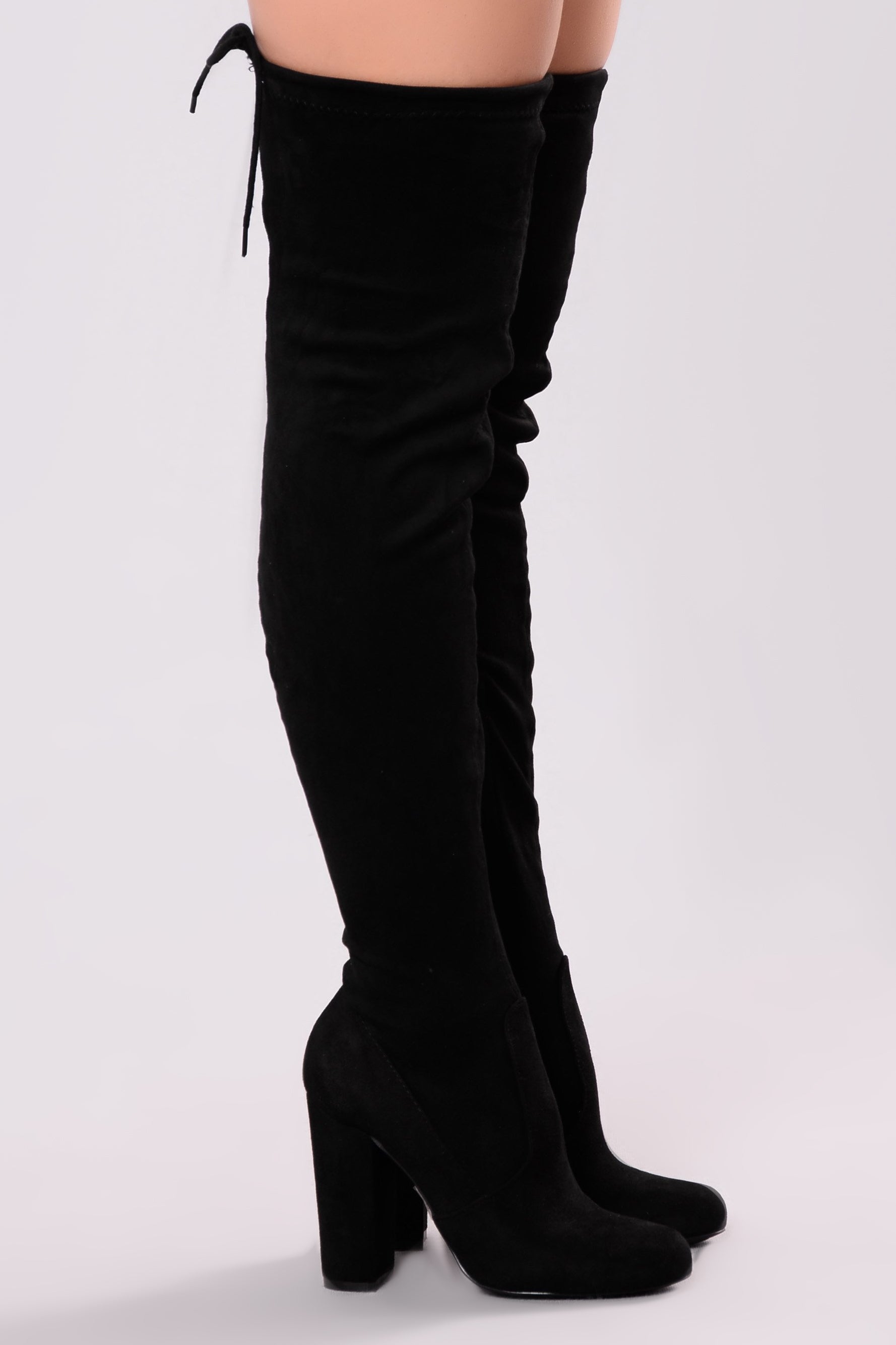 Pretty In Thigh High Boots - Black - Image 5