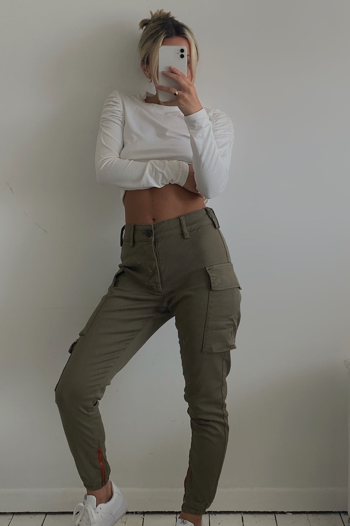 Kalley Cargo Pants - Olive - Image 9